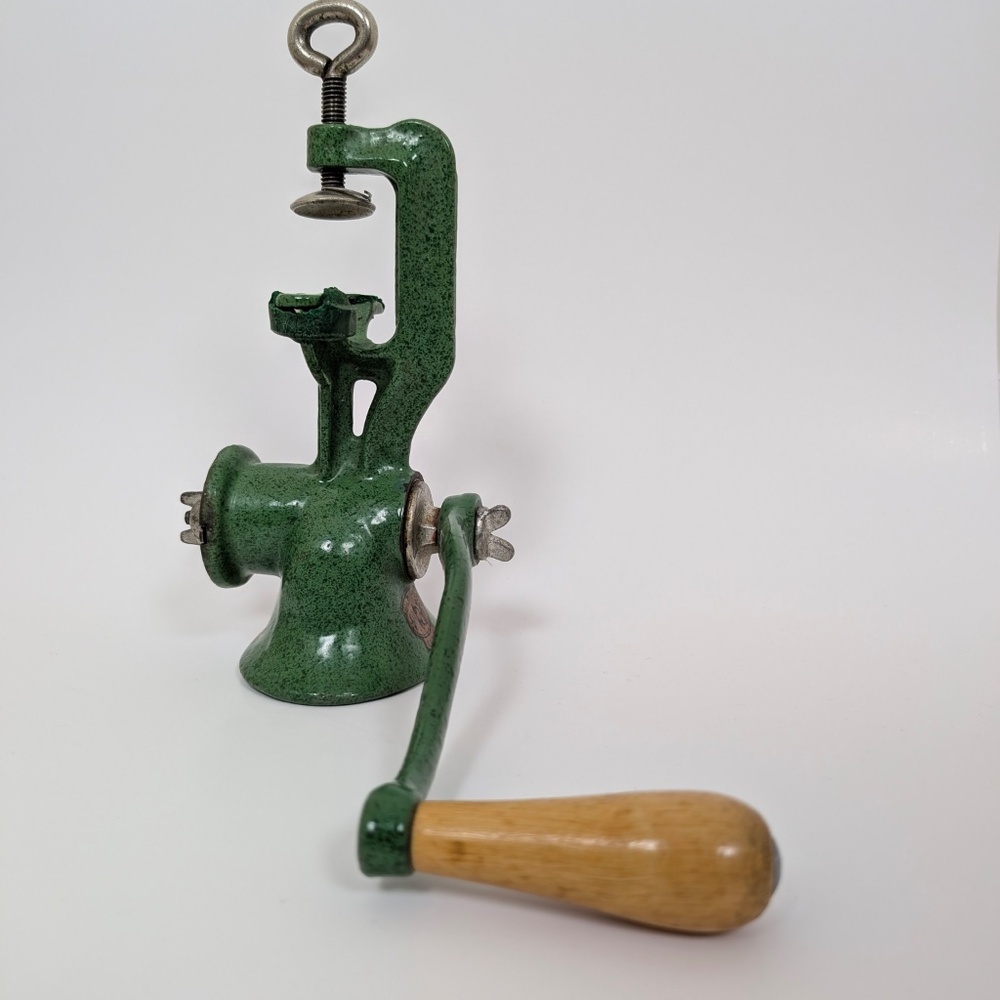 Spong Cast Iron Meat Grinder Hand Crank London England Antique - Picture 5 of 14